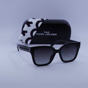Marc Jacobs MARC 658/S 008A WJ Square Sunglasses - Black Grey/Polarized